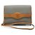 Dior Umhängetasche aus Canvas und Leder Braun Beige Hellblau