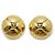 Chanel Coco Mark Round Flowers Clip-Ohrringe GP Golden