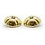Chanel Coco Mark Round Flowers Clip-Ohrringe GP Golden - Ansicht 6