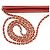 Chanel Portafoglio-borsa a tracolla CC in pelle di agnello con doppia zip Rosso - vista 10