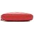 Chanel Portafoglio-borsa a tracolla CC in pelle di agnello con doppia zip Rosso - vista 6