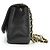 Chanel Vintage Diana 22 Schultertasche aus gestepptem Lammleder mit Kette Schwarz Bordeaux - Ansicht 5