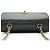 Chanel Vintage Diana 22 Schultertasche aus gestepptem Lammleder mit Kette Schwarz Bordeaux - Ansicht 9