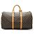 Louis Vuitton Monogram Keepall 50 Marrón Lona Cuero Castaño - vista 2
