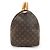 Louis Vuitton Monogram Keepall 50 Marrón Lona Cuero Castaño - vista 3
