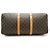 Louis Vuitton Monogram Keepall 50 Marrón Lona Cuero Castaño - vista 5