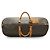 Louis Vuitton Monogram Keepall 60 Toile Marron Cuir - vue 8