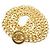 Chanel Doppelketten-Taillengürtel mit CC Sunburst Medaillon Golden