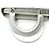Lady Dior My ABCDior Cannage Pelle di agnello metallizzata Small Argento Blu chiaro - vista 10