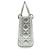 Lady Dior My ABCDior Cannage Pelle di agnello metallizzata Small Argento Blu chiaro - vista 5