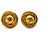 Chanel Boucles d'oreilles clips CC Twisted Round GP Doré