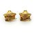 Chanel Boucles d'oreilles clips CC Twisted Round GP Doré - vue 4