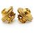 Chanel Boucles d'oreilles clips CC Twisted Round GP Doré - vue 5