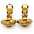 Chanel Boucles d'oreilles clips CC Twisted Round GP Doré - vue 8