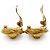Chanel Boucles d'oreilles clips CC Twisted Round GP Doré - vue 9