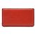Chanel Camellia Geprägtes Lammleder Bifold Long Wallet Rot - Ansicht 2