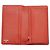 Chanel Camellia Geprägtes Lammleder Bifold Long Wallet Rot - Ansicht 8