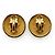 Chanel Boucles d'oreilles clips CC Matelassé GP Doré - vue 2