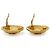 Chanel Boucles d'oreilles clips CC Matelassé GP Doré - vue 8