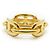 Ring Anel para lenço Hermès Regate Gold Brass Dourado - vista 7