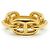 Ring Anel para lenço Hermès Regate Gold Brass Dourado - vista 8