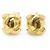 Chanel Orecchini a clip rotondi Vintage CC D'oro - vista 2