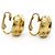 Chanel Orecchini a clip rotondi Vintage CC D'oro - vista 5