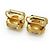 Chanel Orecchini a clip rotondi Vintage CC D'oro - vista 9