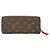 Louis Vuitton Monogram Portefeuille Clemence Piment Long Wallet Marron Orange - vue 2