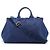 Prada Vintage Large Canapa Tote Bleu