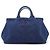 Prada Vintage Large Canapa Tote Bleu - vue 2
