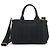 Prada Canapa Tote Mini Black Cotton Leather - view 2