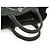 Prada Canapa Tote Mini Black Cotton Leather - view 8