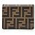 Fendi Zucca Compact Chain Wallet Brown - view 2