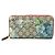 Gucci Portafoglio lungo con zip Blooms in canvas rivestito GG Supreme Rosso Blu Beige