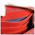 Gucci Portafoglio lungo con zip Blooms in canvas rivestito GG Supreme Rosso Blu Beige - vista 15