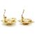 Chanel Boucles d'oreilles clips en forme de cœur CC GP Doré - vue 11