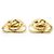 Chanel Boucles d'oreilles clips en forme de cœur CC GP Doré - vue 6