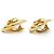 Chanel Boucles d'oreilles clips en forme de cœur CC GP Doré - vue 7