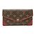 Louis Vuitton Monogram Portefeuille Sarah Retiro Cherry Red Long Wallet Braun Rot