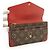 Louis Vuitton Monogram Portefeuille Sarah Retiro Cherry Red Long Wallet Braun Rot - Ansicht 10