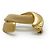 Chanel Spilla CC Gold tono avorio GP Beige D'oro - vista 5