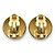 Chanel Boucles d'oreilles clips rondes spirales Coco Mark GP Doré - vue 2
