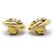 Chanel Boucles d'oreilles clips rondes spirales Coco Mark GP Doré - vue 3
