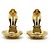 Chanel Boucles d'oreilles clips rondes spirales Coco Mark GP Doré - vue 9