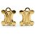 Boucles d'oreilles Céline Triomphe dorées