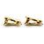 Boucles d'oreilles Céline Triomphe dorées - vue 4