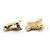 Boucles d'oreilles Céline Triomphe dorées - vue 6