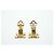 Boucles d'oreilles Céline Triomphe dorées - vue 7
