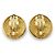 Chanel Coco Mark Matelasse Runde Clip-Ohrringe GP Golden - Ansicht 2